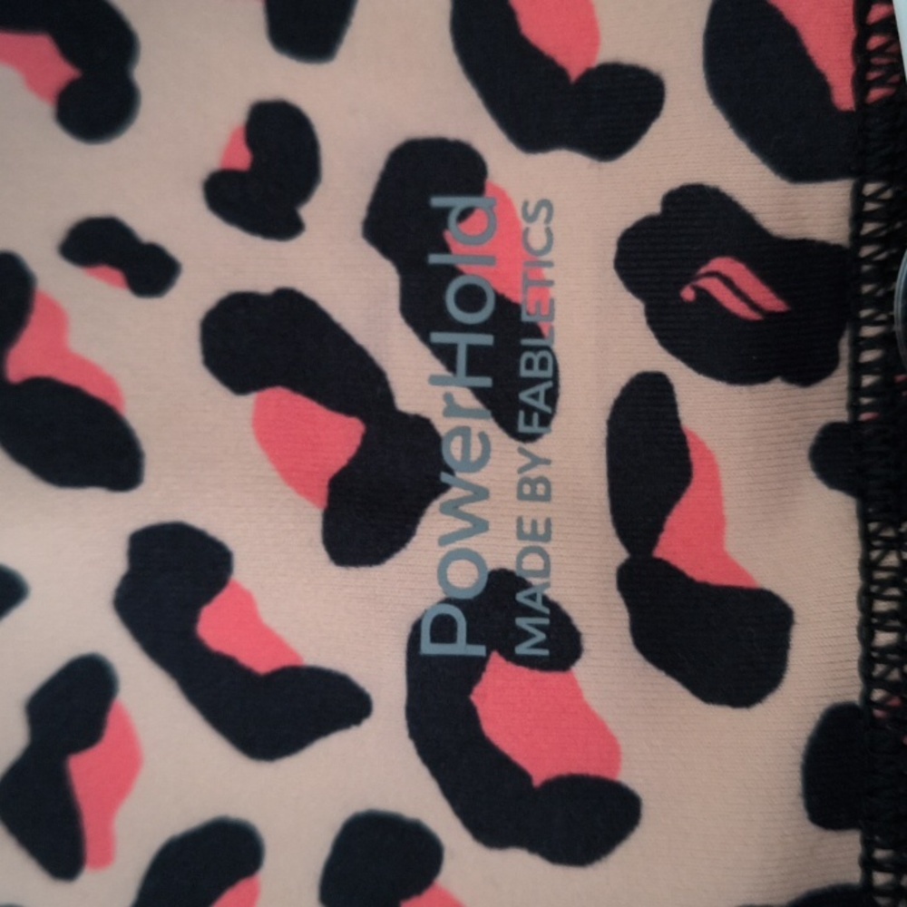 Fabletics Leopard Print Exercise Pants - Picture 2 of 5